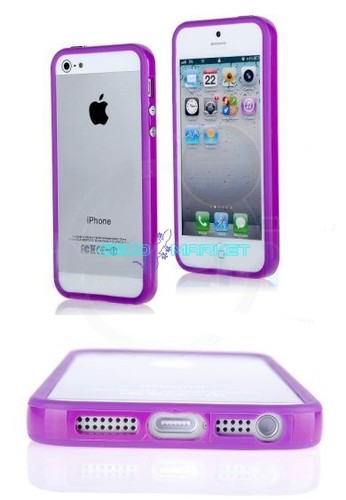 Iphone custodia bumper lilla - iphone, 5